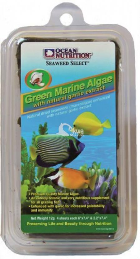 Ocean Nutrition Seaweed Green 30g algi z czosnkiem + klips